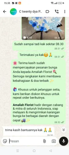 Testimonial Standing Flower pondokbungur